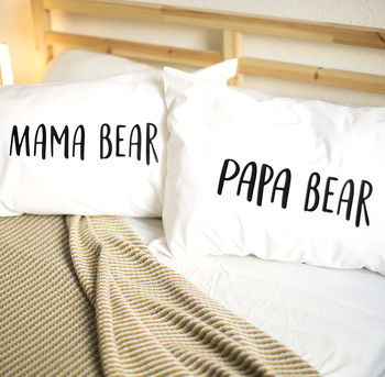 'Papa Bear/Mama Bear/Little Bear' Pillow Case Set, 2 of 8