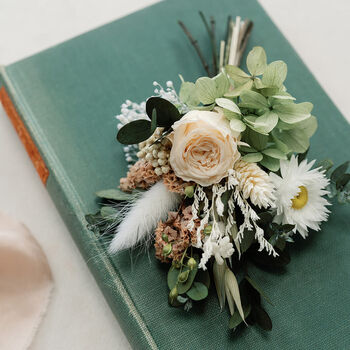Alice Wildflower Buttonhole Dried Flower Wedding Boutonniere, 2 of 2