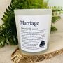 Personalised Wedding Day Definition Candle, thumbnail 2 of 11