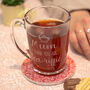 Personalised Tea Riffic Glass Tea Mug, thumbnail 3 of 5