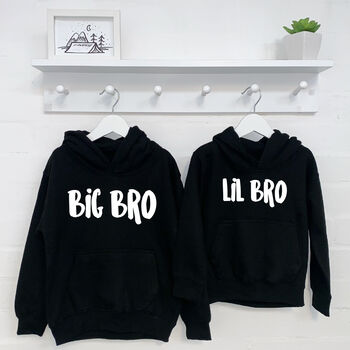Big Sis Lil Sis/ Big Bro Lil Bro Matching Hoodie Set, 2 of 7