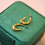 Organic Gold Hoop Earrings, thumbnail 1 of 6