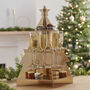 Gold 3D Tree Shaped Christmas Treat Stand Party Decoration, thumbnail 1 of 2