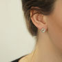Maxi Nugget Geom Stud Earrings, thumbnail 2 of 3