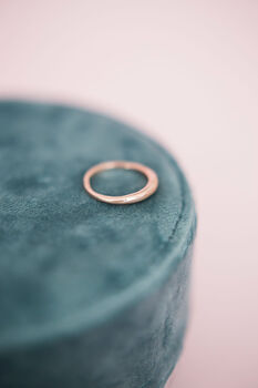 Slim Organic Domed Ring In Recycled 9ct Rose Gold, 3 of 3