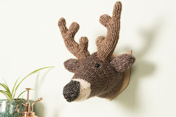 Mini Deer Head Knitting Kit, 8 of 8