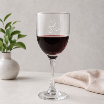 Engraved Wine Glass Personalised Gift For 30th Birthday, 3 of 8