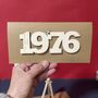 Personalised 50th Birthday 1976 Year Card, thumbnail 9 of 11