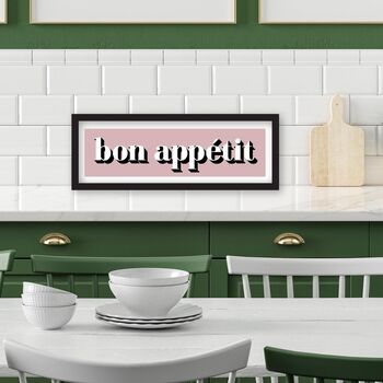 Framed Bon Appetit Print, 5 of 10