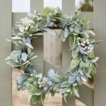 Luxury Extra Large Lambs Ear Wreath, 2 of 6