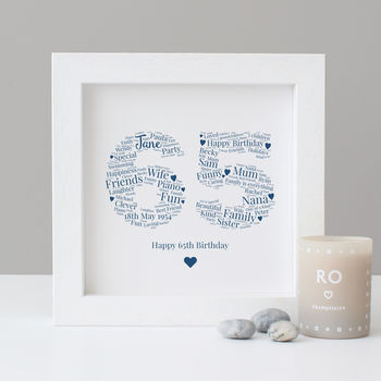 Personalised 65th Birthday Gift Print, 2 of 6