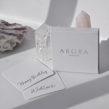 Birthstone Crystal Bracelet Gift February Amethyst, 5 of 5