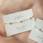 Personalised Freshwater Pearl Bracelet, 18 K Gold Plated, thumbnail 2 of 5