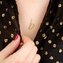 18ct Gold Floating Feather Necklace, thumbnail 3 of 10