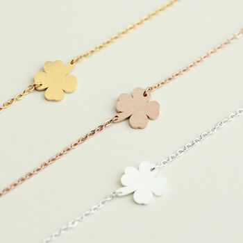 Personalised Lucky Clover Bracelet, 7 of 9