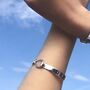 Personalised Sterling Silver Hook Bangle Graduation Gift, thumbnail 3 of 8