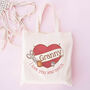 Personalised Sewing Heart Tote Bag For Mums, thumbnail 1 of 2