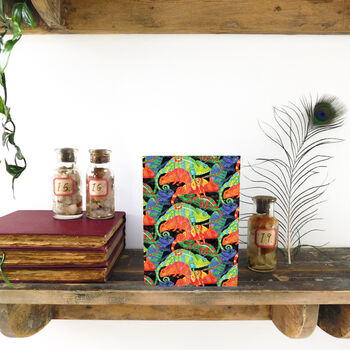 Camouflage Of Chameleons Print A6 Greetings Cards, 2 of 7