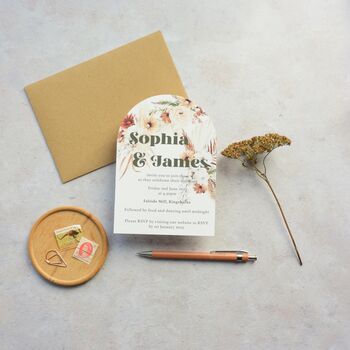 Sophie Floral Wedding Invitation, 2 of 2