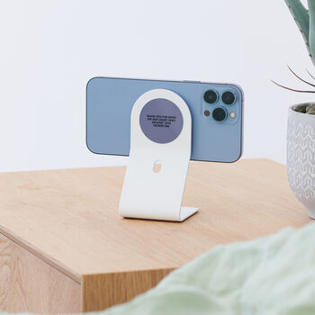 Personalised Photo Nightstand Magsafe iPhone Dock, 7 of 11