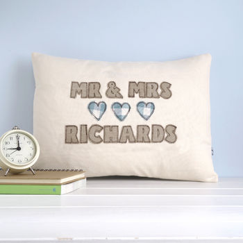 Personalised Wedding Or Anniversary Cushion Gift, 2 of 11