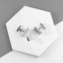 Personalised Silver Plated Secret Message Cufflinks, thumbnail 4 of 8