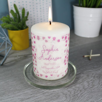 Patterned Christening Candle For Boys And Girls, 9 of 9