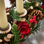 Country Christmas Candle Holder Centrepiece, thumbnail 4 of 6