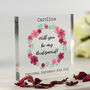 Personalised Bridesmaid Proposal Acrylic Block, thumbnail 1 of 2
