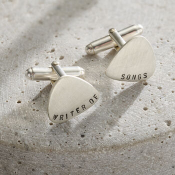 Personalised Plectrum Cufflinks, 3 of 6