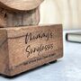Personalised Wooden Face Glasses Stand, thumbnail 4 of 4