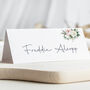 Wedding Place Cards Pink And White Floral, thumbnail 1 of 3