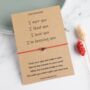 I Met You I Liked You Valentine's Day Wish Bracelet, thumbnail 1 of 3