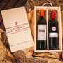 Personalised Red Wine Two Bottle Gift Pack, thumbnail 1 of 3