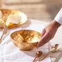Gold Handmade Fingerprint Bowl, thumbnail 1 of 2