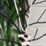Black Spot Kintsugi Pendant On White Cord, thumbnail 3 of 3