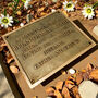 Custom Bronze Memorial Plaque With Raised Lettering, thumbnail 5 of 9