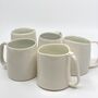 Porcelain White Cup Mug Glazed Handmade, thumbnail 1 of 10