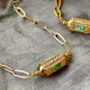 Courage Enamel And Chunky Chain Necklace, thumbnail 7 of 10