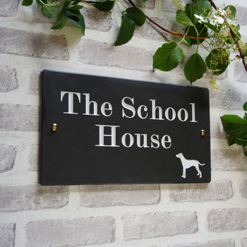 Slate House Sign With Image, 3 of 6