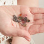 Black Rhodium Silver Tourmaline Pebble Drop Necklace, thumbnail 5 of 10