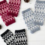 Mirror Knitted Wrist Warmers, thumbnail 1 of 10
