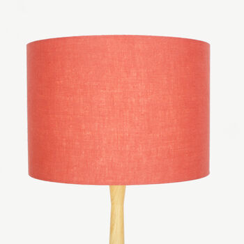 Linen Brick Red Lampshade, 2 of 8