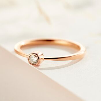 Personalised 9ct Gold Diamond Engagement Ring, 4 of 9