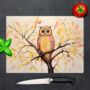 Owls Perch Textured Glass Chopping Boards, thumbnail 1 of 8