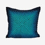 Crocheted Cotton Cushion Turquoise / Blue, thumbnail 2 of 2