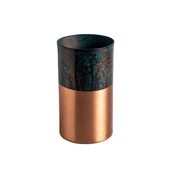 Solid Copper Kitchen Utensil Holder, Verdigris Patina Copper, 2 of 4