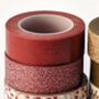 Christmas Washi Paper Tape Assorted Red Or Gold, thumbnail 4 of 8
