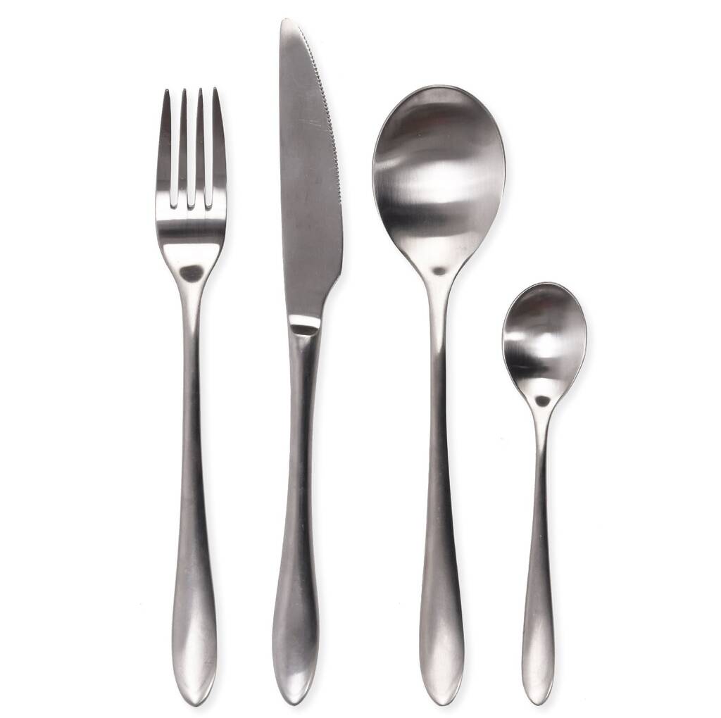 16 Piece Stainless Steel Cutlery Set By All Things Brighton Beautiful