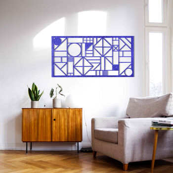 Abstract Wooden Wall Art Panel For Office Or Home, 12 of 12